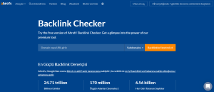 Ahrefs Backlink Checker Aracı